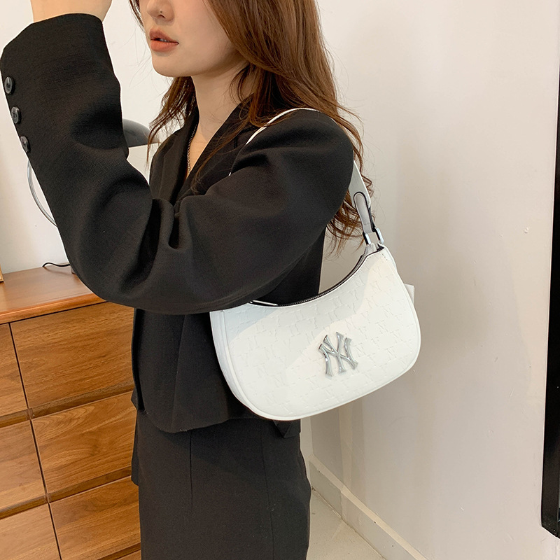 Autumn 2022 Mlb Underarm Bag Full Of Standard Ny Bag Print One-Shoulder Presbyopia Female Bag