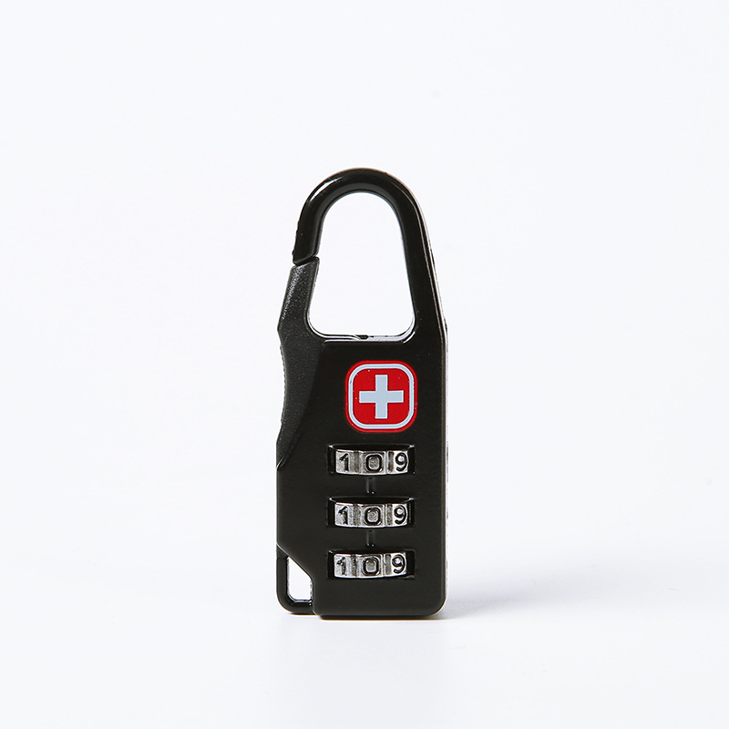 Luggage Password Padlock Digital Pull Rod Box Men's And Women's Backpack Password Lock Cartoon Mini Padlock Wholesale details Picture