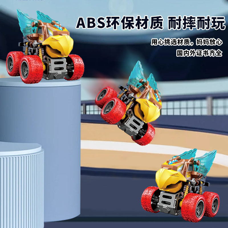 Cross-border children's toy cars with lights, sound effects, deformable inertial off-road vehicles, car models, toys, wholesale at street stalls Application Scenario