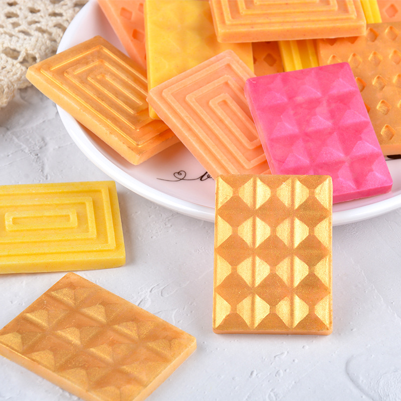 Direct sales of chocolate silicone molds in stock, 12 pieces, multi-shaped baking molds, hand-baked molds, rectangular shapes Specification image