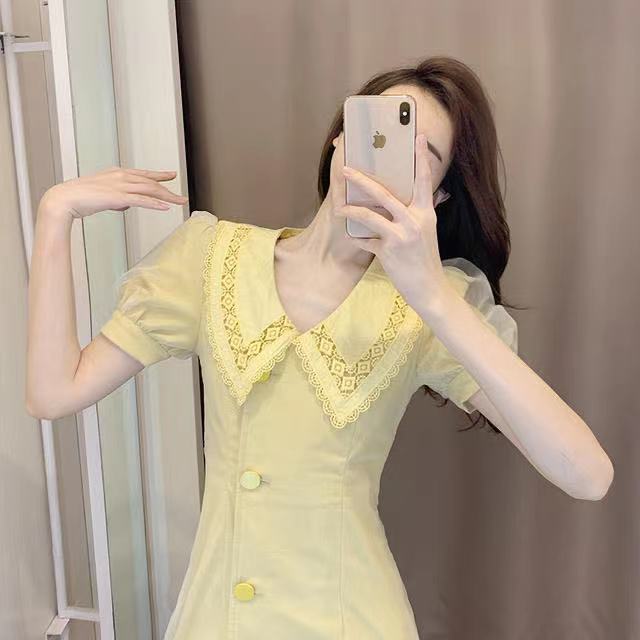 10789# New Summer Girl Korean-style elegant socialite style retro stunning slimming dress for petite girls Application Scenario