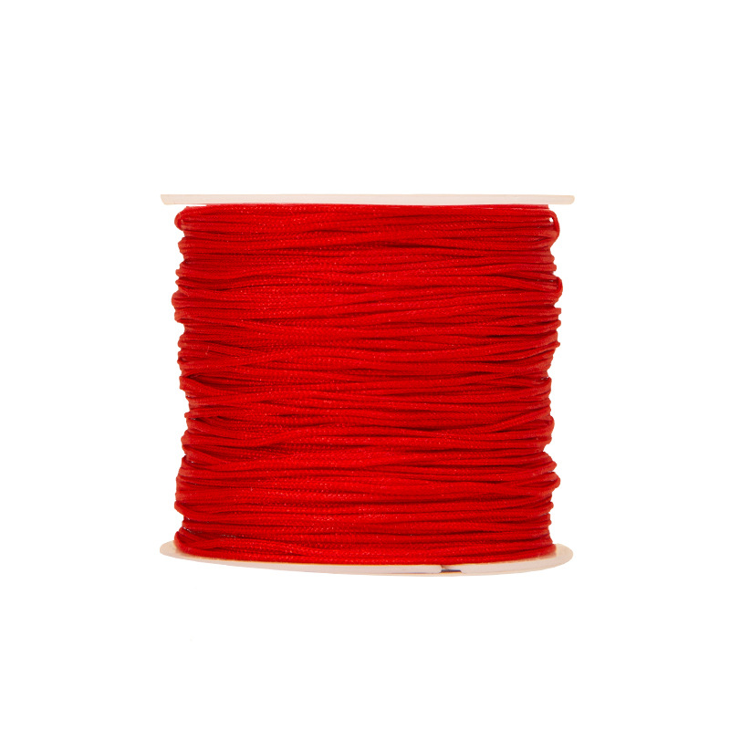 No. 72 jade thread handmade DIY jewelry pendant bracelet woven rope accessory material 0.8mm woven bracelet jade thread full color Item Picture