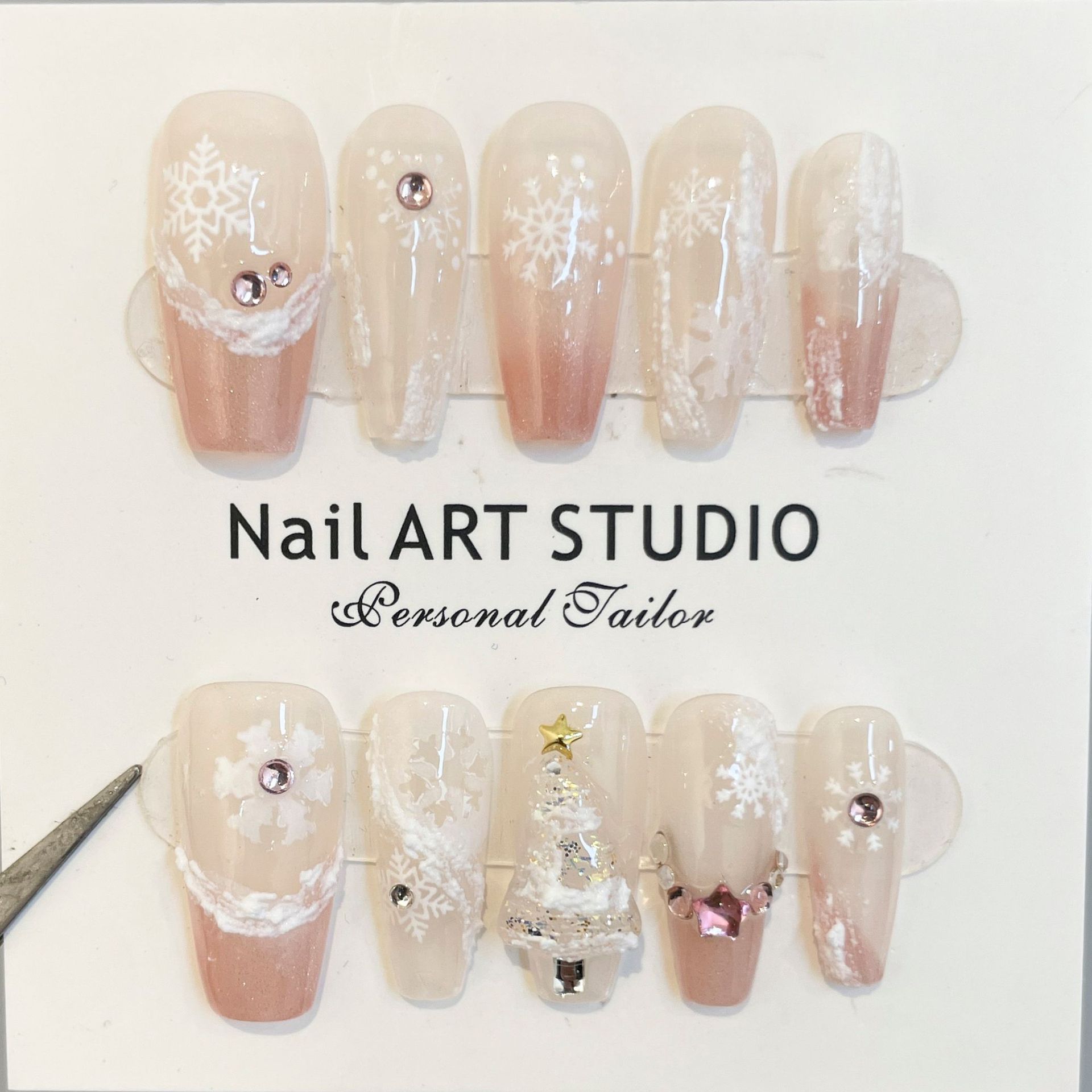 穿戴甲/穿戴甲12/穿戴甲手工/手工美甲/美甲产品图