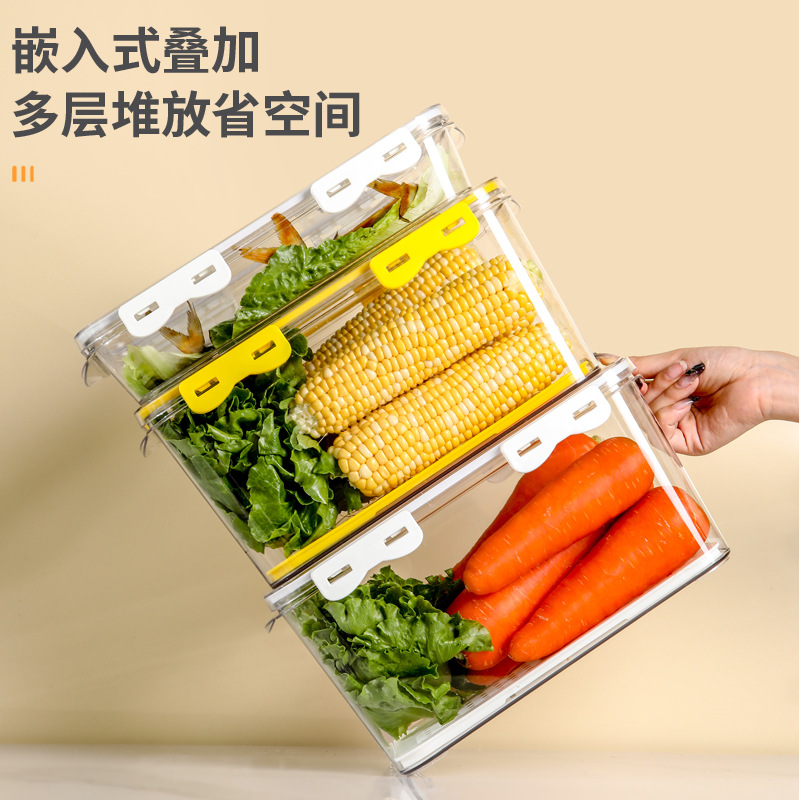 Refrigerator Storage Box Food Grade Sealed Fresh-Keeping And Freezing Special Kitchen Fruit, Vegetables And Eggs Storage And Finishing Device Item Picture