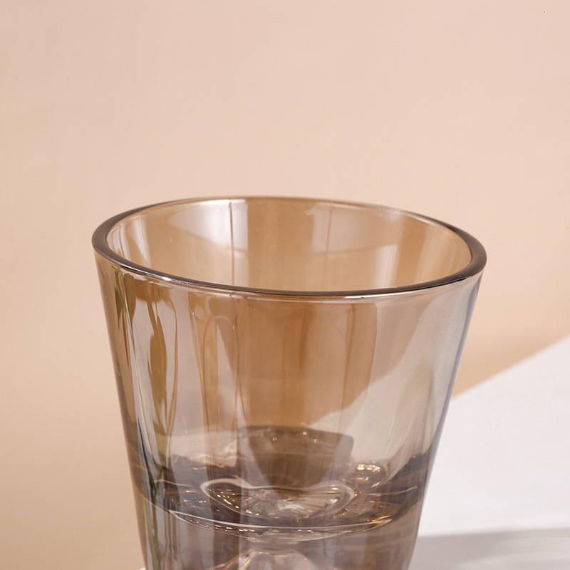 Nordic Ins High Face Thickening Glass Heat Resistant Transparent Glass Net Red Creative Fuji Crystal Glass Application Scenario