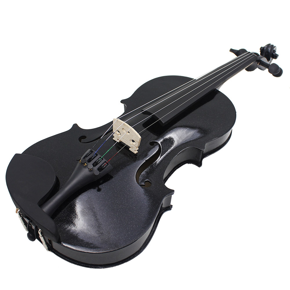 Cross-border plywood violin, black violin for beginners, children and adults, 4/4 violin, solid wood popular violin Item Picture