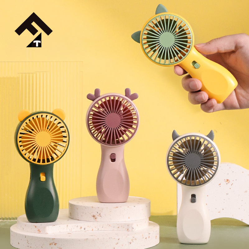 源头工厂便携手持小风扇迷你口袋静音usb充电带灯光桌面风扇批发