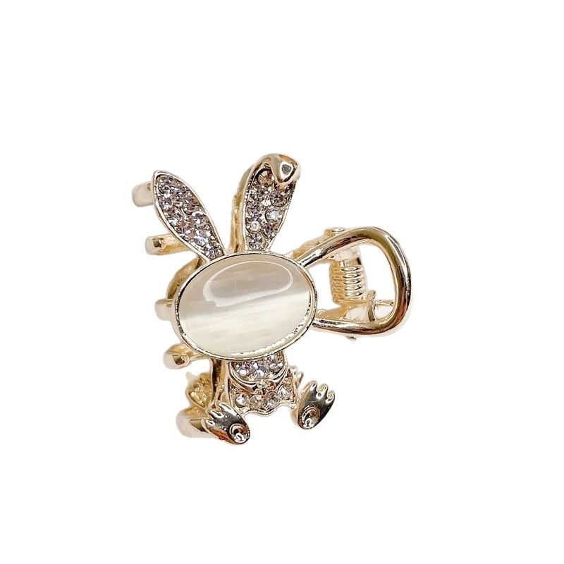 发卡/拉布布/u型盘发/蝴蝶结布花/珍珠头箍白底实物图