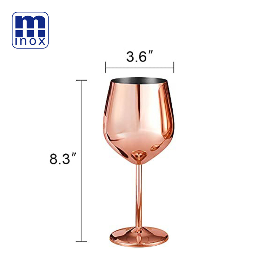 M® Copper-Plated Cocktail Glass Goblet Moscow Slash-Resistant Stainless Steel Glass Item Picture