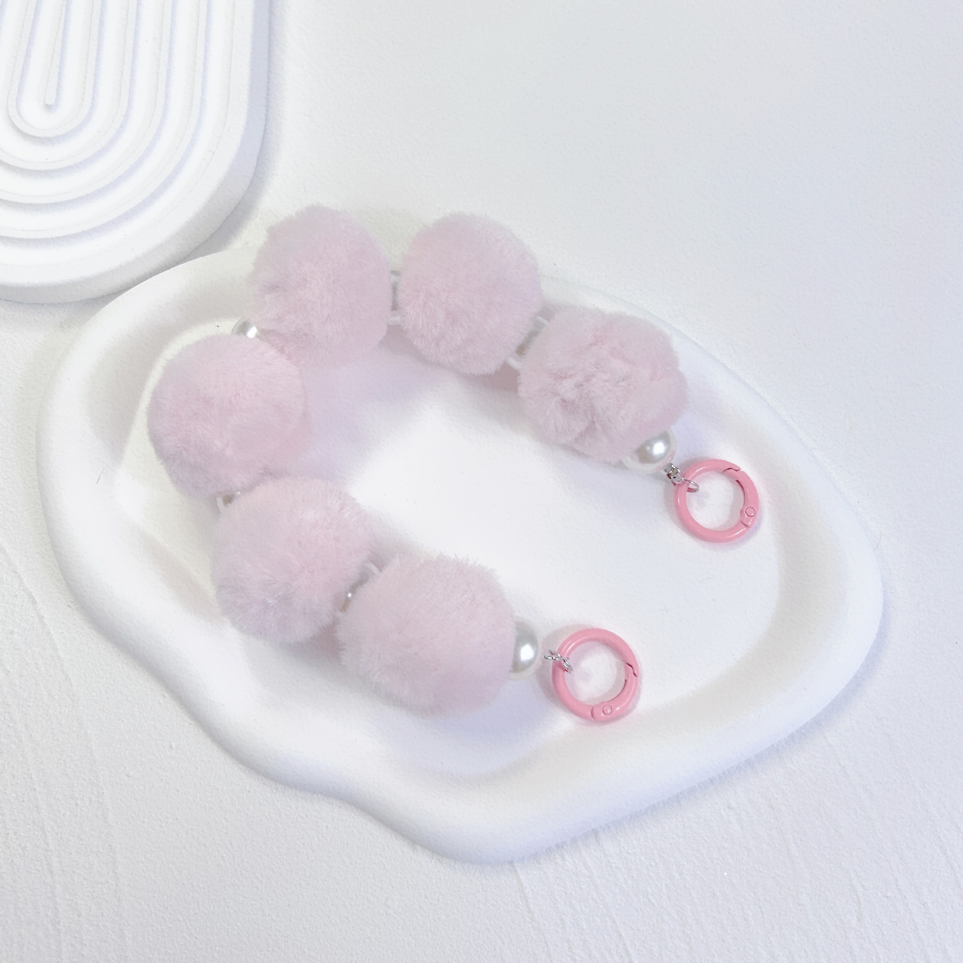 23 New Plush Color Hairball Pendant Chain Mobile Phone Pendant Chain Creative Bag Key Chain Shake Tone Blind Box Key Chain Item Picture
