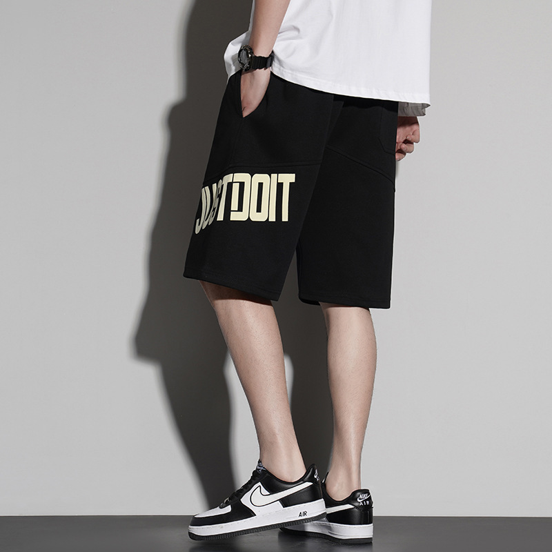 2024 New casual sportswear shorts, men's summer capri pants, loose letter-printed pants, trendy men's pants Specification image