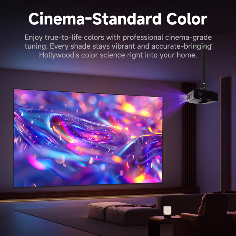 Android Bluetooth wireless screen projection projector, high-definition cinema picture quality, home projector, cross-border consignment, foreign trade export Specification image