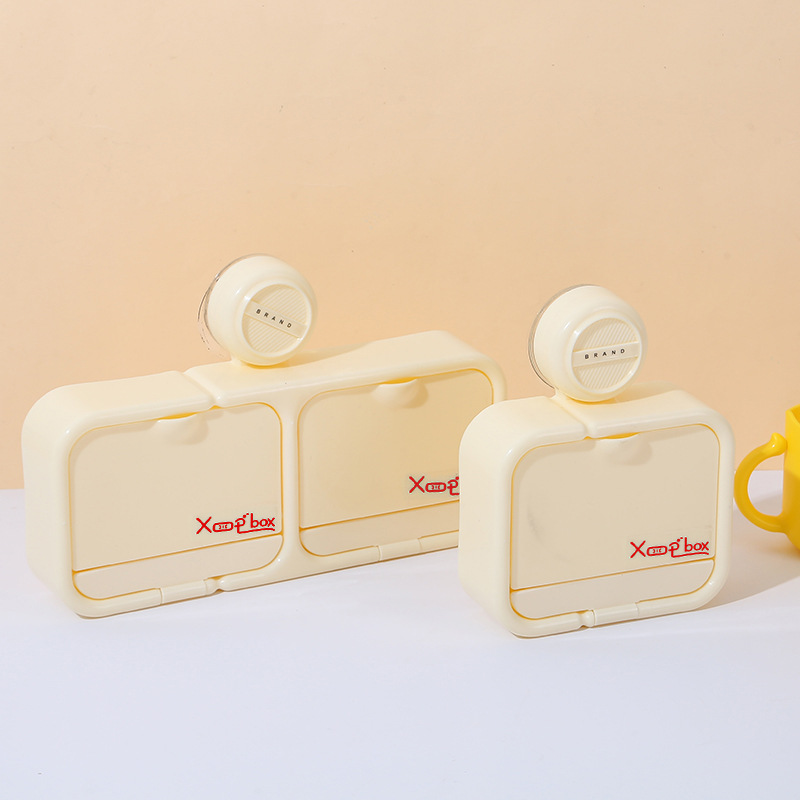 Suction cup flip-top soap box, no-hole soap box, wall-mounted storage rack, home draining storage, bathroom, toilet Application Scenario