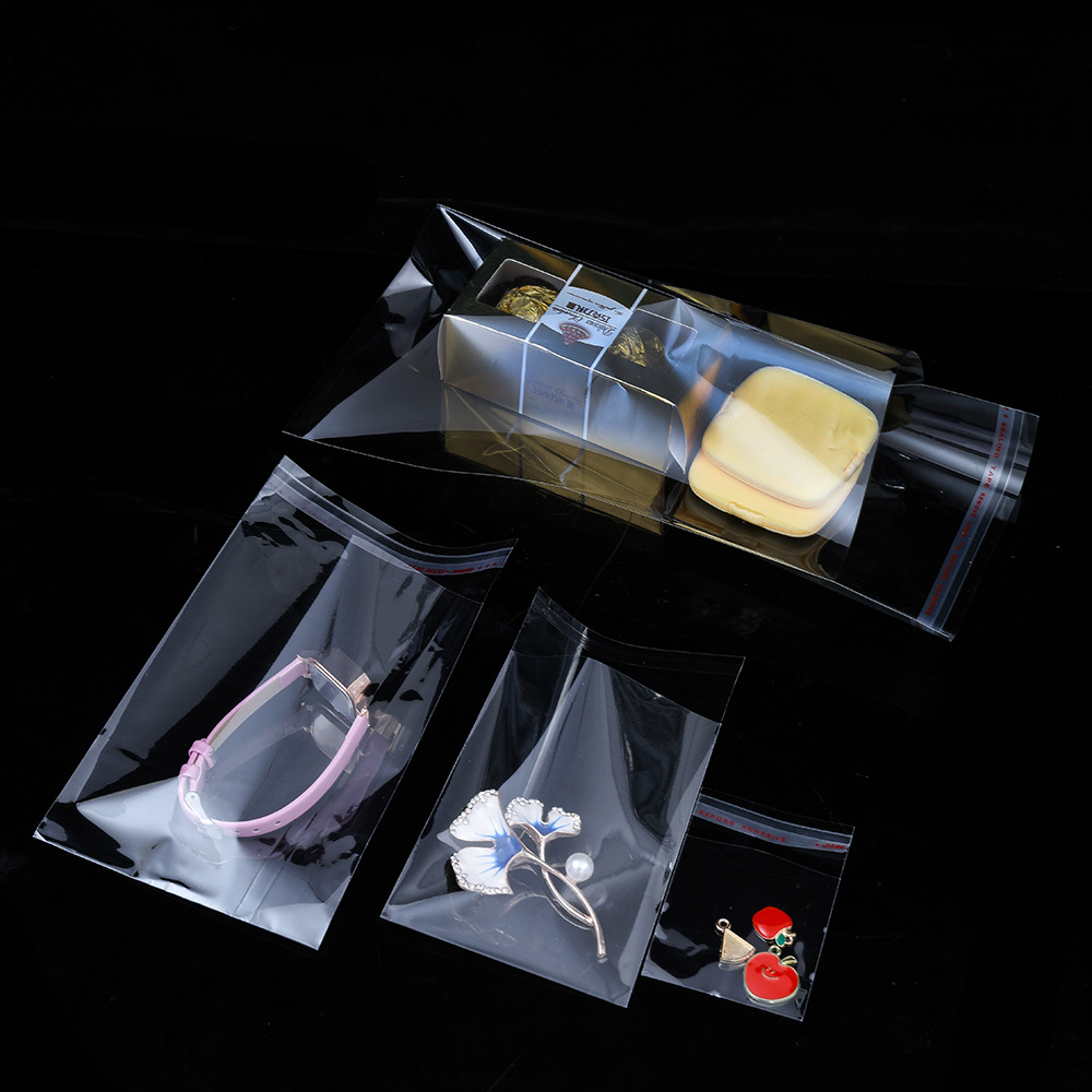 opp bags, self-adhesive bags, thickened transparent plastic film packaging bags, jewelry and clothing opp self-sealing bags, card head bags Application Scenario