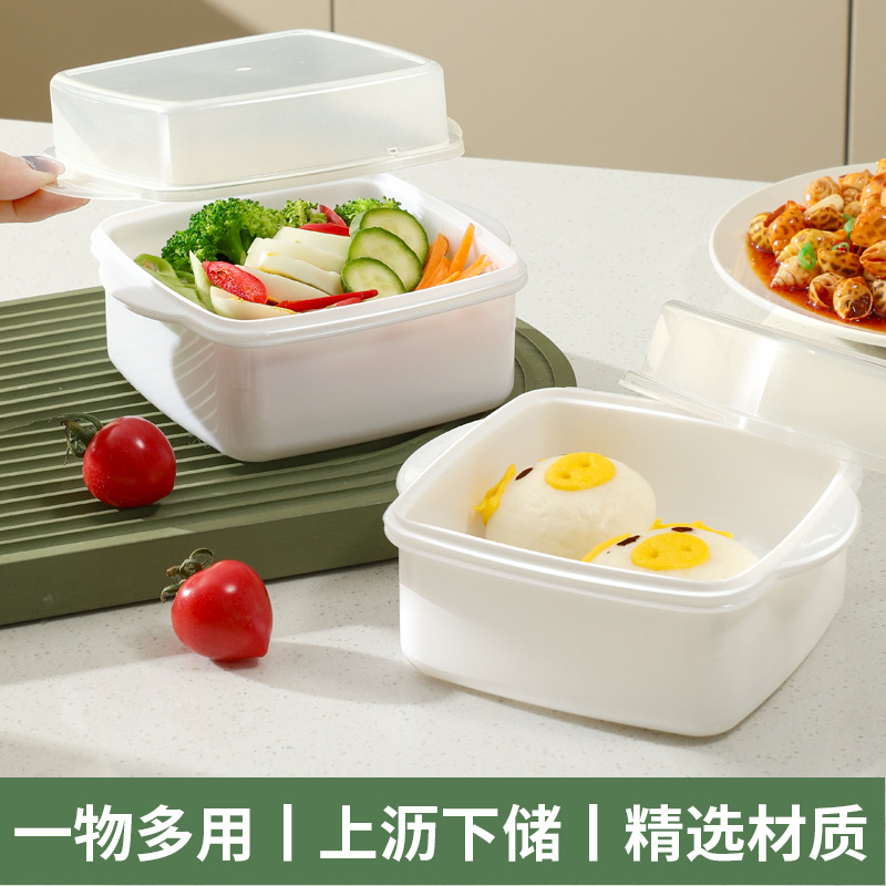 微波炉蒸盒蔬菜专用饭盒器皿厨房加热馒头包子蒸笼盒蒸玉米蒸菜盒详情图3