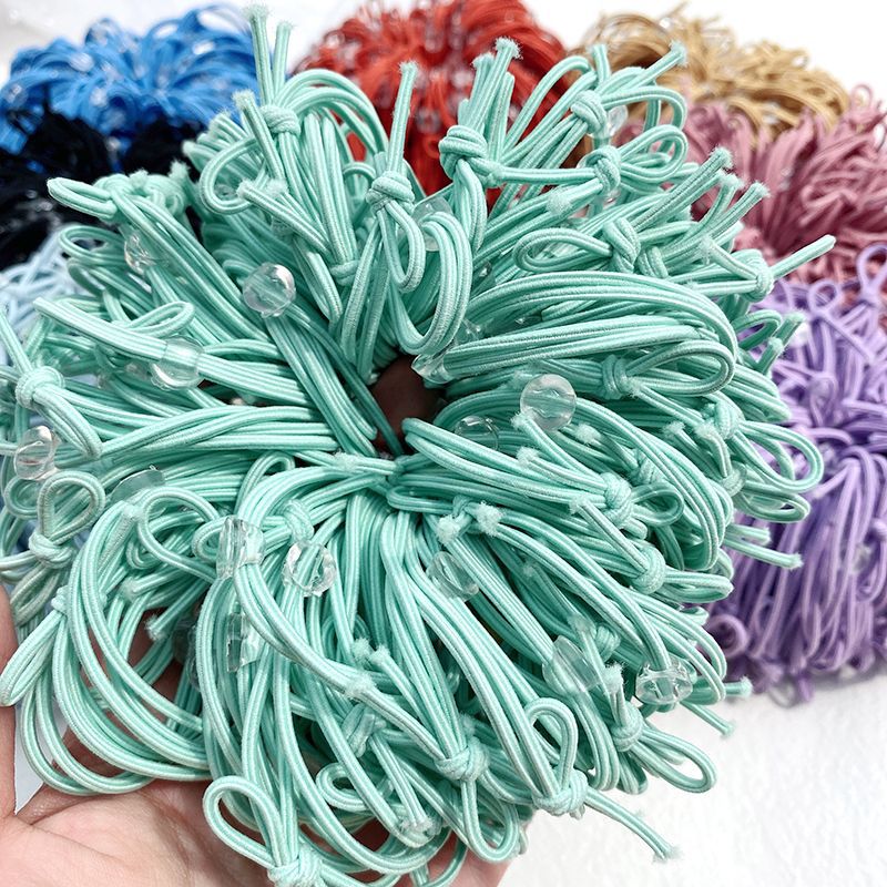 diy hair band, hair tie with support, leather band, hair tie, hair accessory material package, candy-colored small accessories Specification image