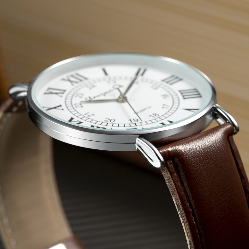 Manufacturers Wholesale Watches Men's Belt Men's Watch Thin Simple Business Casual Fashion Quartz Watch Men's Watch Specification drawing