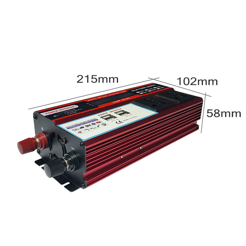 1500w inverter multi-functional power converter for vehicles with 4USB fast charging. Vehicle inverter Application Scenario