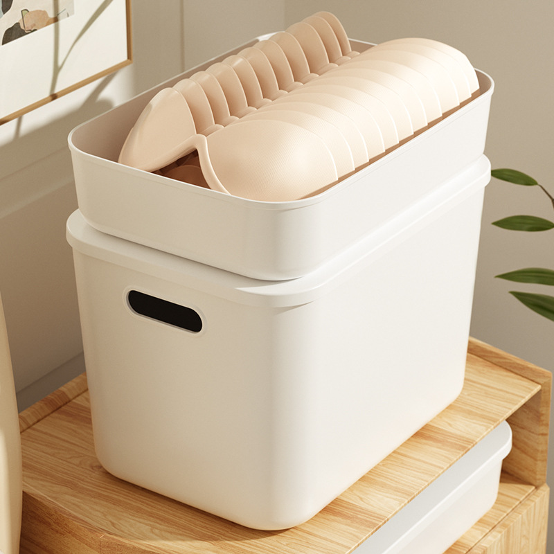 Cross-Border Desktop Clutter Storage Box Snack Storage Basket Plastic Household Organizer Dormitory Kitchen Storage Box Application Scenario