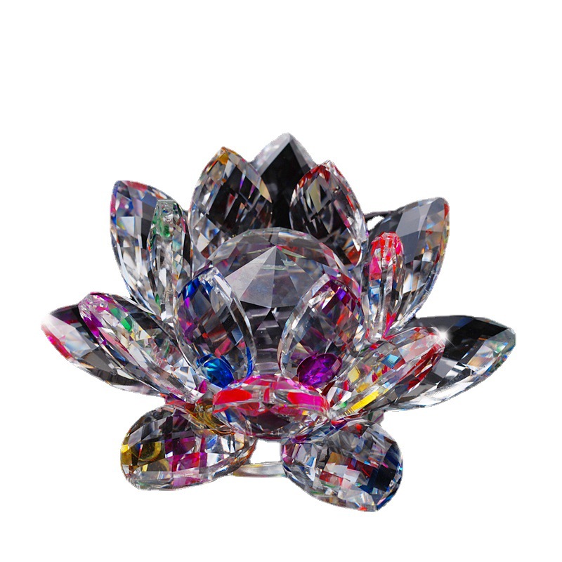 Crystal Lotus Decoration Living Room Home Decoration Crystal Arts And Crafts Gifts Wholesale Temple Supplies Application Scenario