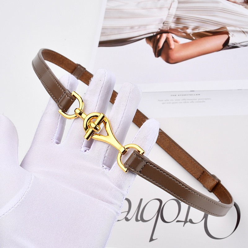 Hot-selling adjustable leather belts for women, fashionable decorative dress belts for women, and wholesale of women's suit belts Specification image