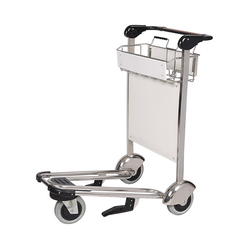 Supply stainless steel airport luggage carts, hotel luggage carts, and stainless steel airport trolleys details Picture