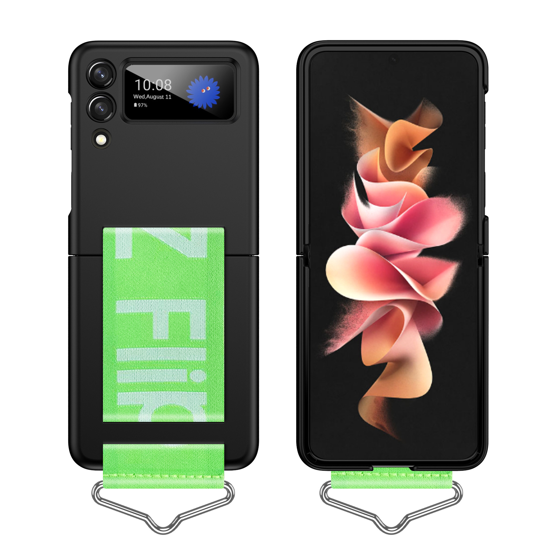 新款折叠手机壳适用于三星zflip4 手机壳便携式三星 zflip3保护壳