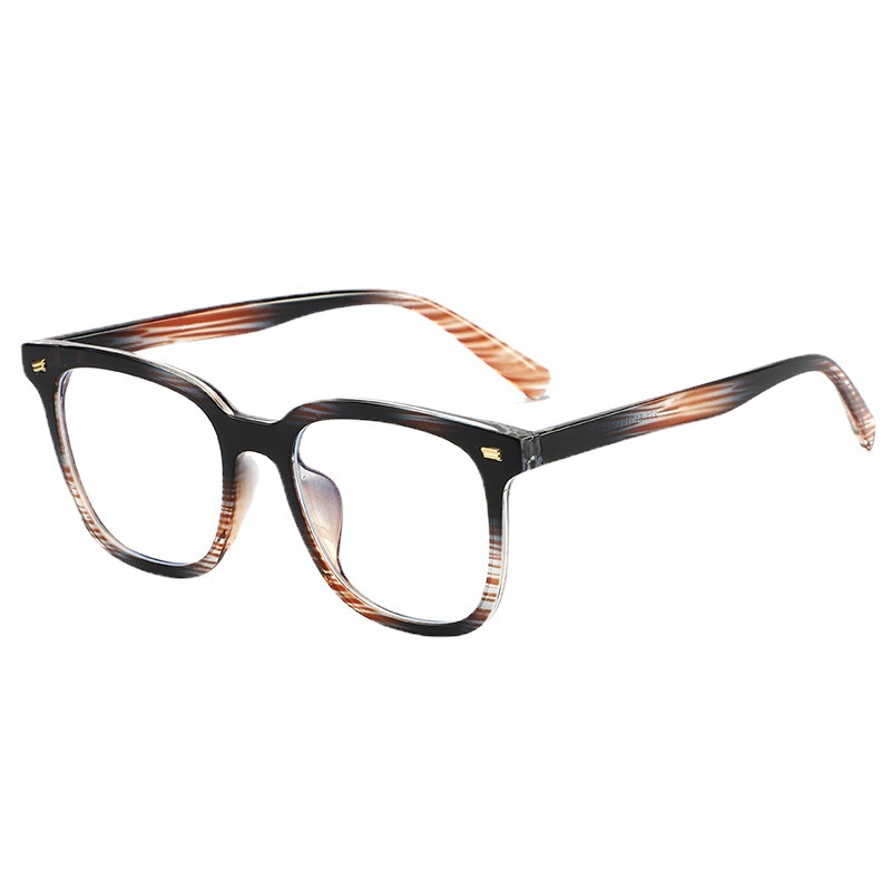Anti-Blue Light Glasses Retro Tr Square Frame Flat Light Glasses Fashion Frame Glasses Student Myopia Glasses No Makeup Glasses Frames Application Scenario