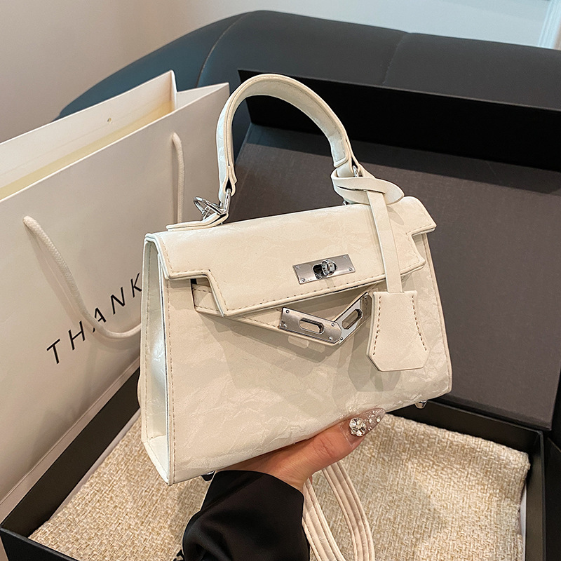 高级感时尚凯莉包包女2024春夏新款流行手提单肩包质感洋气斜挎包产品图