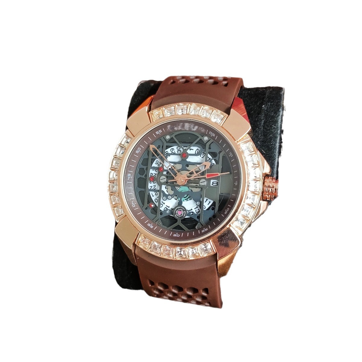 手表/时尚单品/吊坠手链手表/小绿表/石英表女学生白底实物图