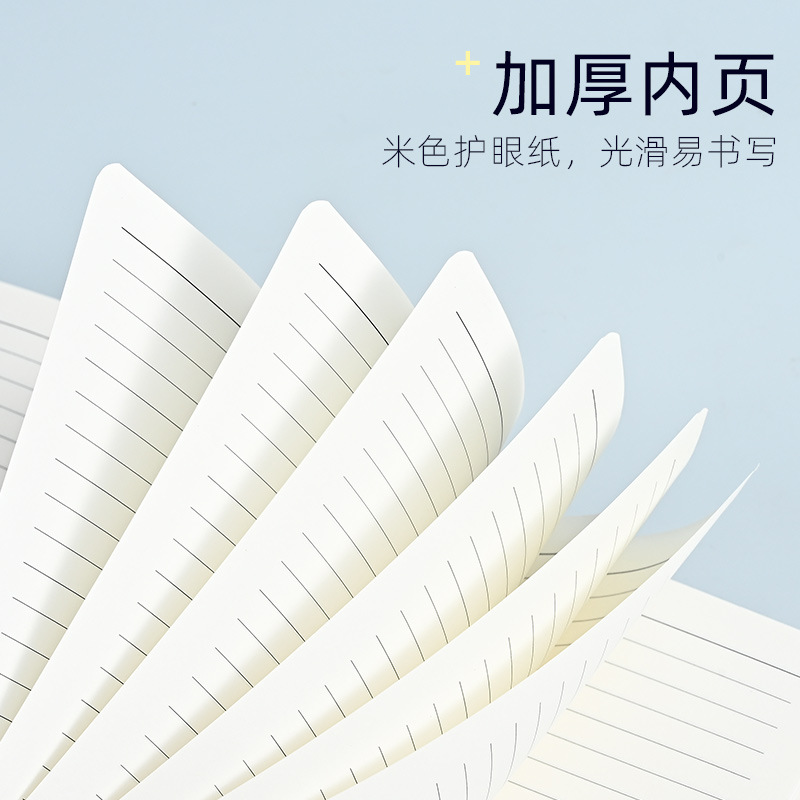 Simple A5 strap notebook with logo printing, high appearance level, business office thickened notebook customization factory batch Application Scenario