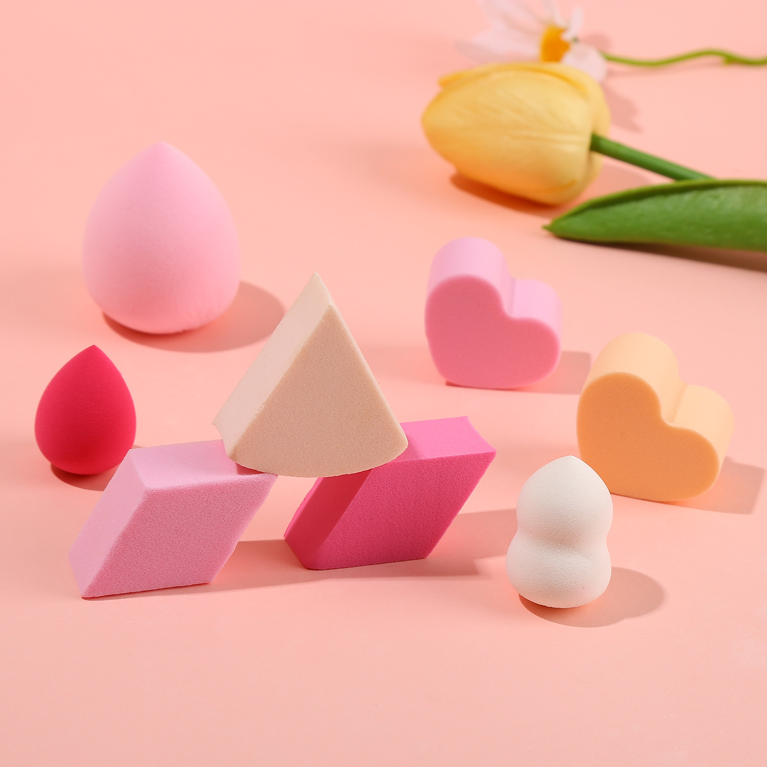 粉扑、美妆蛋实物图