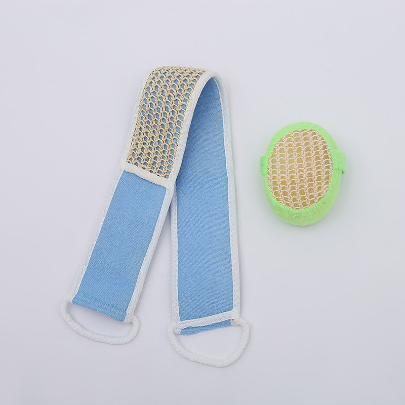 New Pull Back Sponge Block Set Bath Rub Back Bath Strip Pull Back Strap Strong Decontamination Wholesale Manufacturers Spot Item Picture