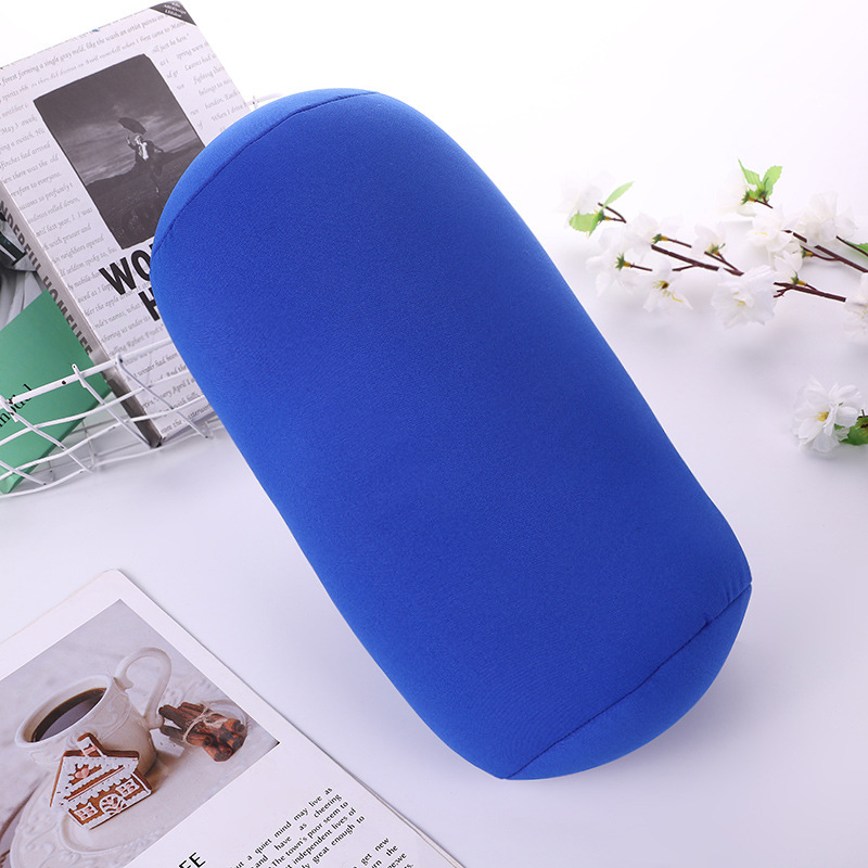 厂家直供现货纯色圆柱抱枕 泡沫粒子靠枕 办公午睡趴枕