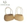 Yuan Yang hand-woven baskets, Indonesian rattan flower baskets, hand-held souvenir baskets, floral art flower baskets, storage baskets, fruit baskets Item Picture