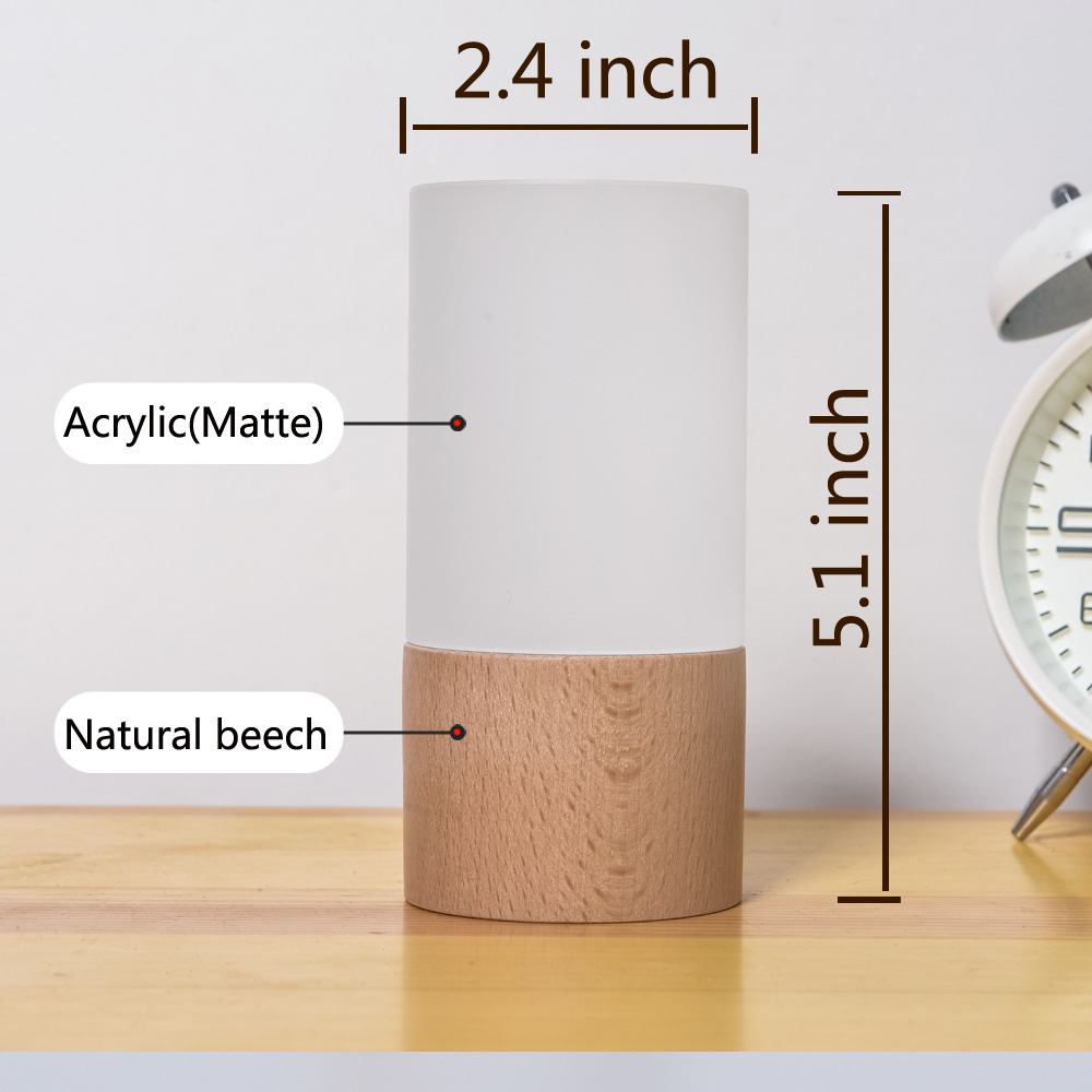 Cross-Border Amazon Smart Solid Wood Led Night Light Creative Gift New Unique Japanese Usb Desk Lamp Gift Application Scenario