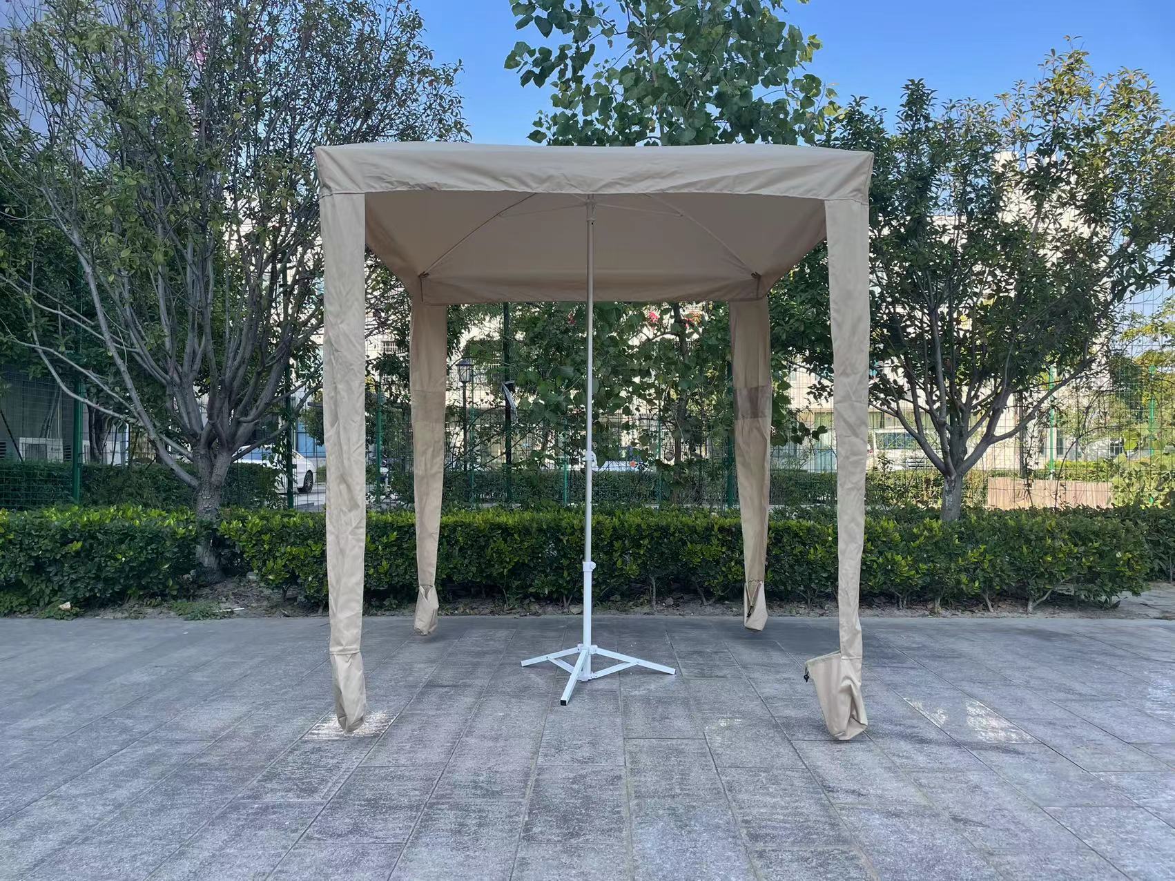 工厂直售户外沙滩遮阳沙滩伞 四条垂边沙袋 外贸订单可印客户LOGO