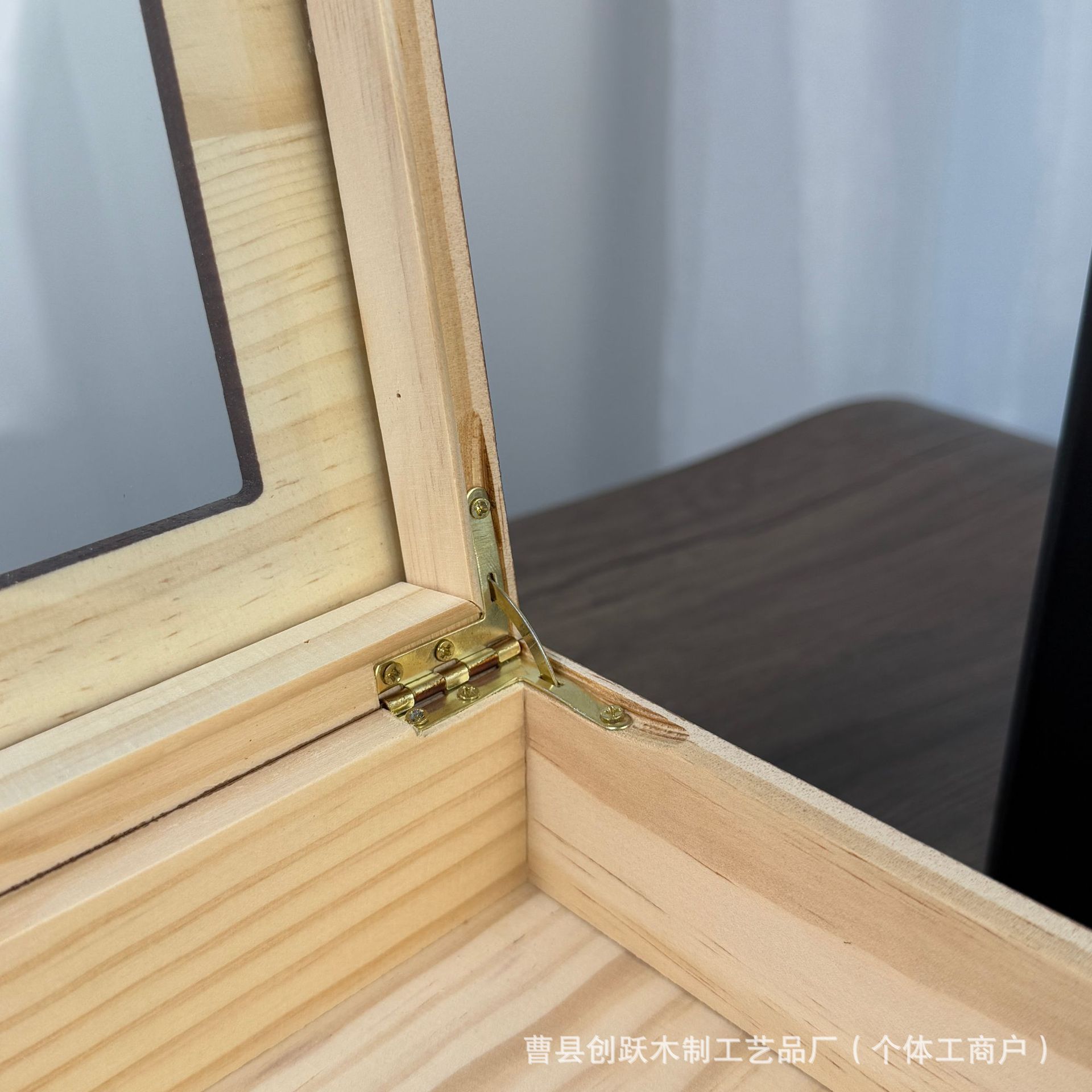 现货木制雪茄盒翻盖式双层雪茄储物盒桌面可视带温度计雪茄保湿盒详情17