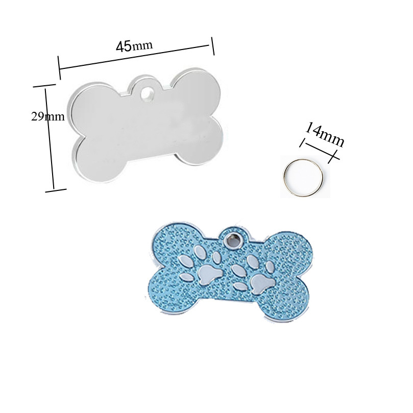 The manufacturer has a new type of zinc alloy bone pendant for pets in stock. It supports diy engraving of pet identity tags Item Picture