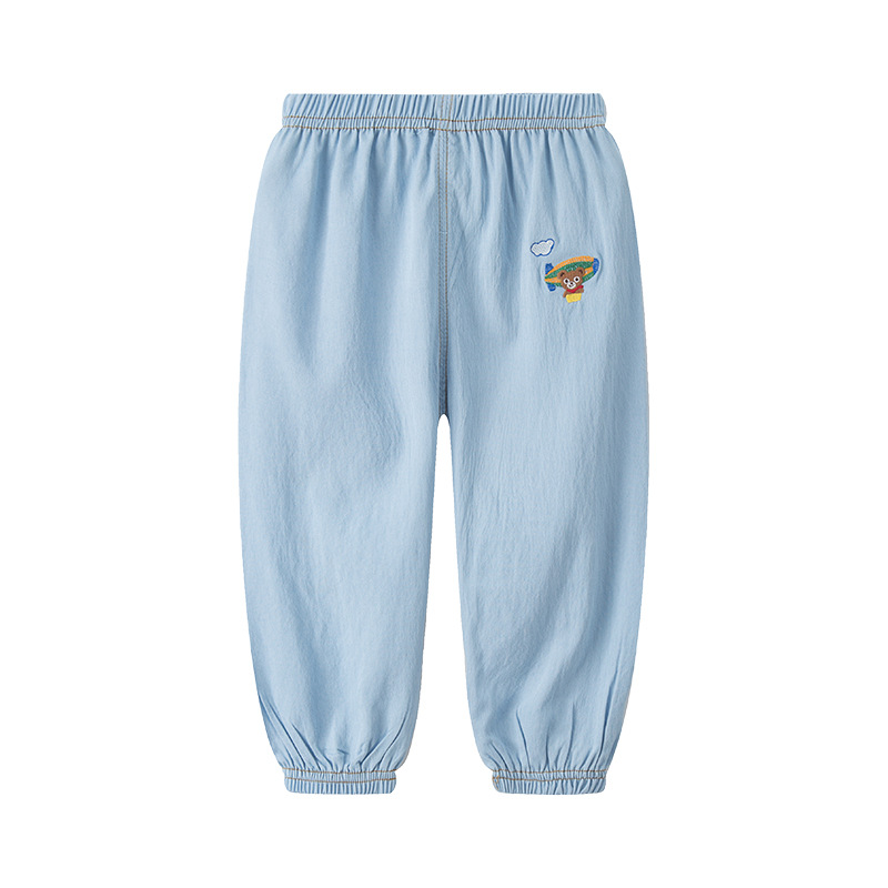 Hot-selling new styles of jeans, casual pants, Korean-style mosquito-proof pants and long pants for boys, girls and babies in spring and summer Item Picture