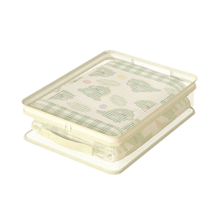Bed sheet and quilt cover storage box, four-piece set storage bag, transparent storage bag, seasonal clothes organization, drawer storage box Item Picture