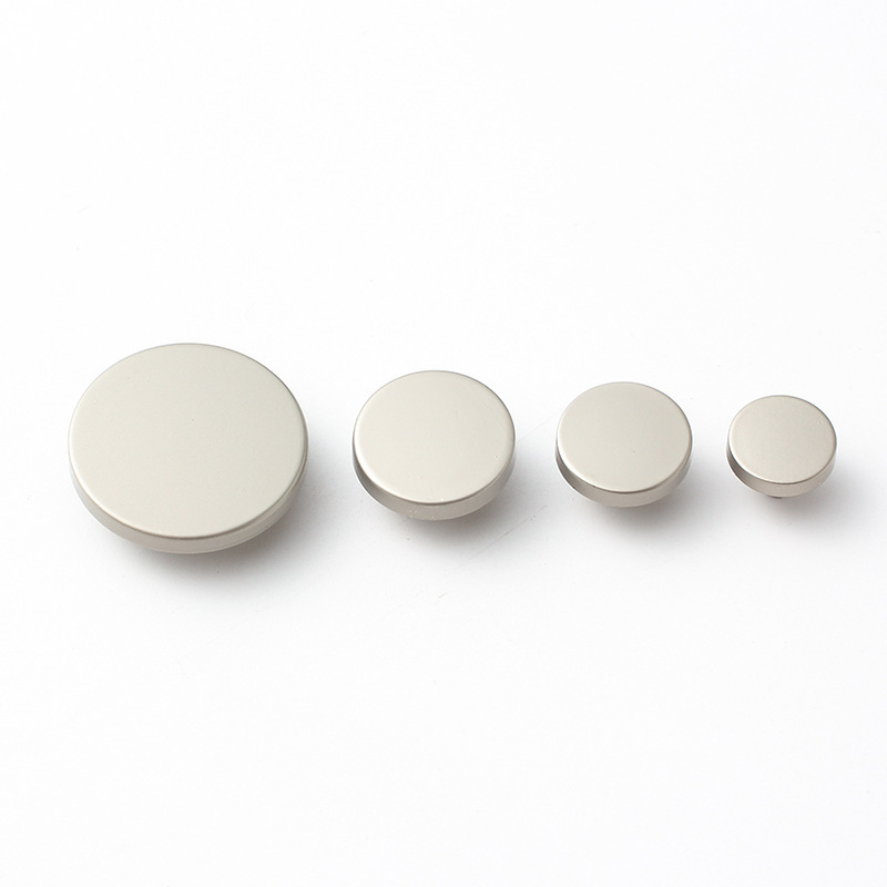 Metal Flat Buttons Trench Coat Nail Free Hand Stitched Button Sweater Cardigan Round Alloy High Button Application Scenario