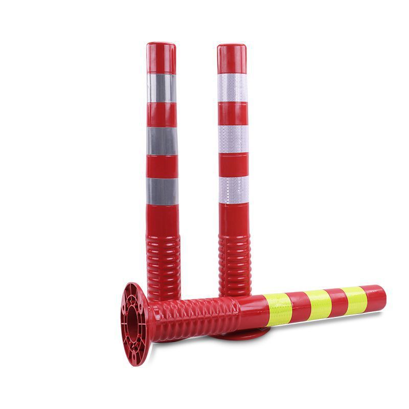 塑料警示柱弹力柱隔离桩护栏交通设施道路安全路障锥PU反光防撞柱详情图5