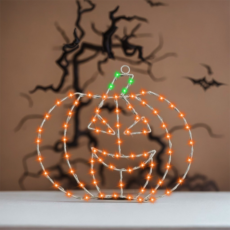 Cross-border new festival lights, Halloween window display lights, indoor and outdoor decorative lights, Ghost Festival decoration, waterproof ironwork shaped lights Specification drawing