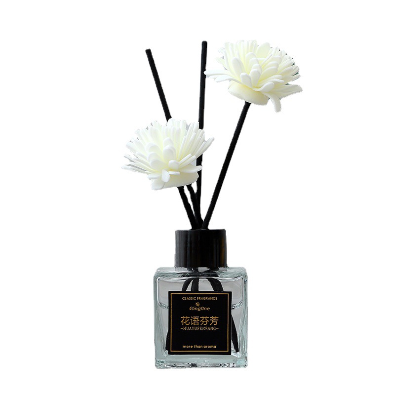 Longfine Fire Free Aromatherapy Set Household Indoor Toilet Deodorant Aromatherapy Bottle Rattan Dried Flowers Lasting Clean Air Item Picture
