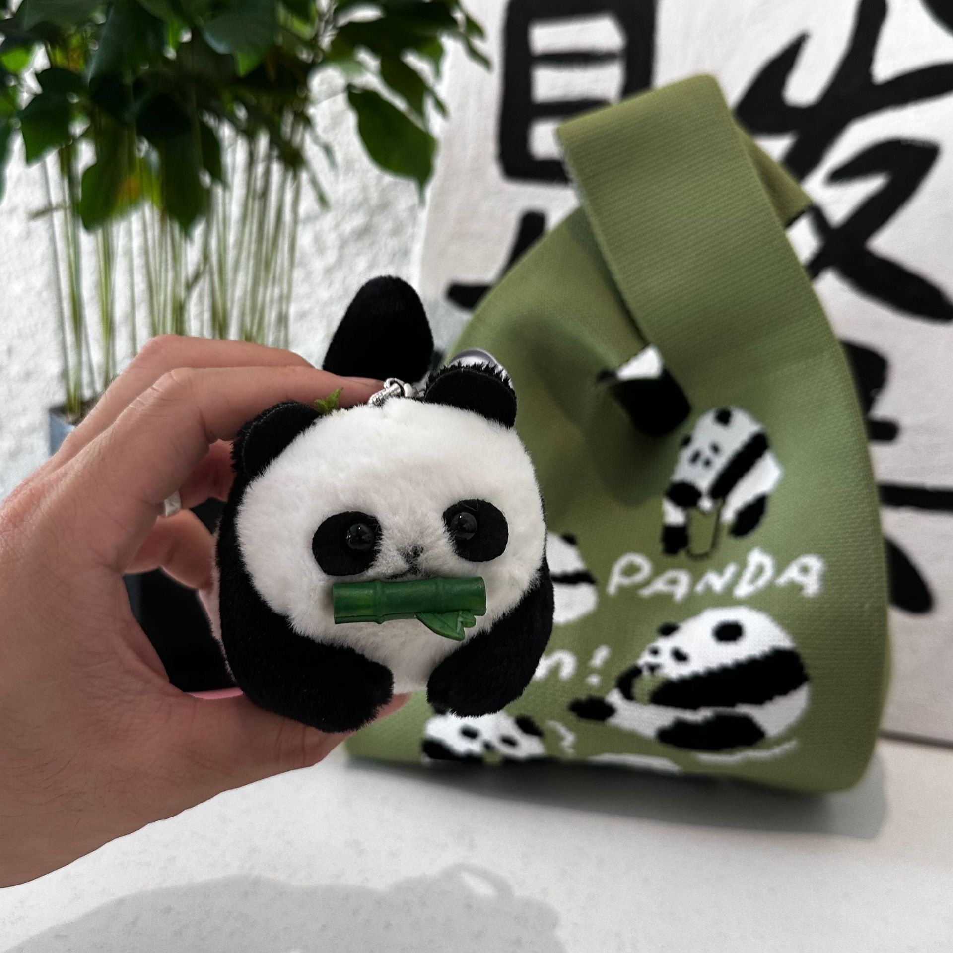 Tok Tok With String Wag Tail Red Panda Plush Rope Toy Doll Pendant Couple's Birthday Gift Application Scenario