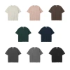 Short-sleeved summer 275G washed distressed men's T-shirt, pure cotton oversized loose, trendy brand men's heavyweight retro T-shirt Item Picture