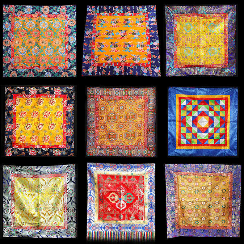 Length and width 1 meter eight treasure tablecloth Carter Tibetan style tablecloth for tablecloth Tibetan style table cloth can be selected Specification drawing