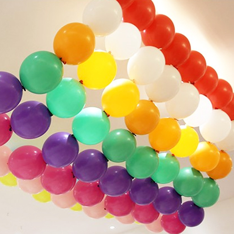 尾巴球10寸2.4克多色造型布置节日婚庆生日庆典气氛装饰针尾气球详情图4