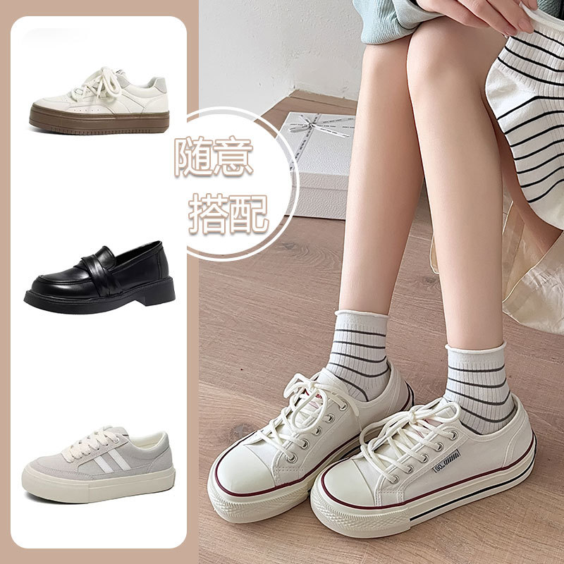 Sock street stall, one-piece consignment, women's spring and summer thin boneless short socks, women's sweat-absorbing casual striped cotton short socks, women's sock wholesale, one-piece consignment Application Scenario